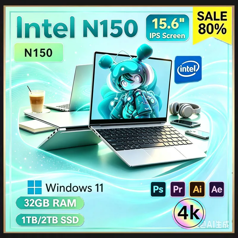 Ssd 2Tb - لابتوب محمول من إنتل كور N150