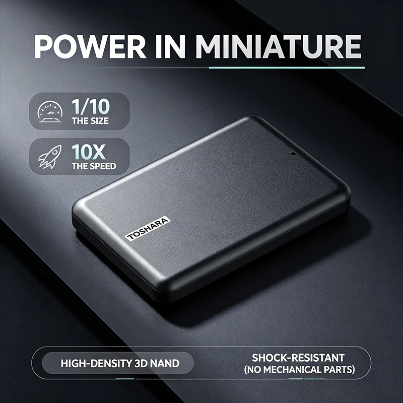 قرص تخزين محمول TOSHARA A5 SSD - مراجعة Ssd 500Gb وسعره